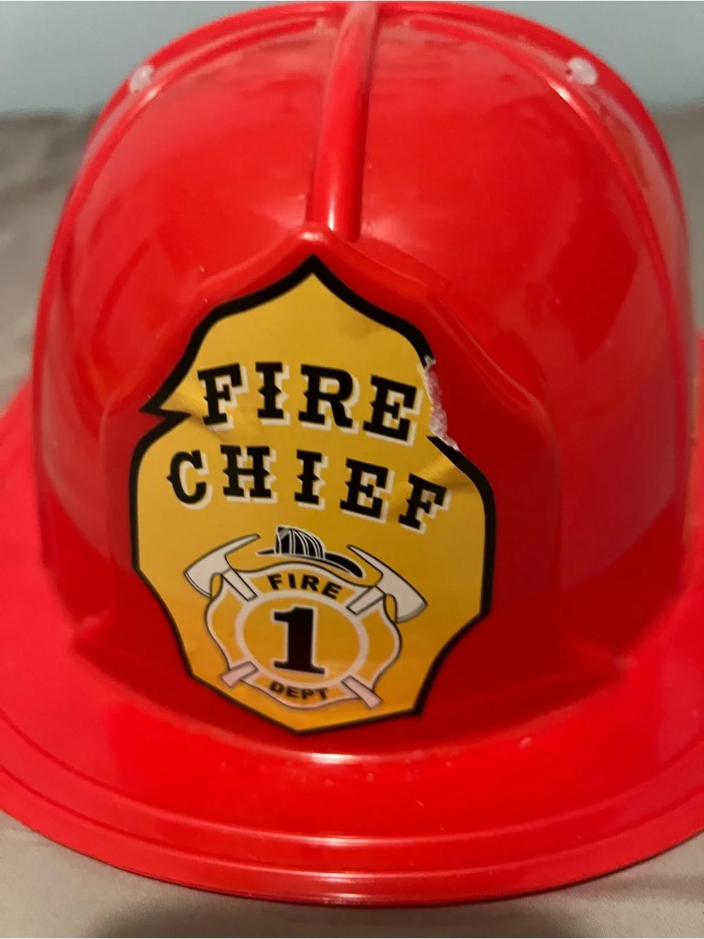 Teetot Firefighter Costume 2 Piece Unisex Child Size 3-4 Years Halloween dressup